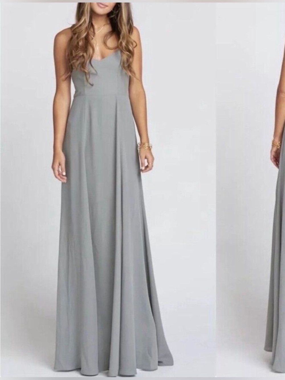 NEW ⭐️ SHOW ME YOUR MUMU Godshaw Goddess Gown long gray dress large